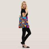 Psychedelischer Vortex der Farbe Tasche (Am Model)