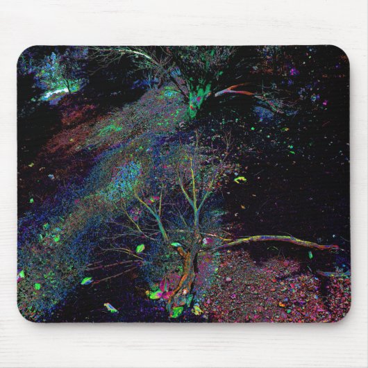 Psychedelischer Wald.... Mousepad (Vorne)