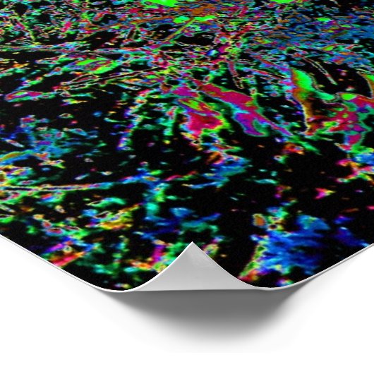 Psychedelischer Wald... Poster (Ecke)