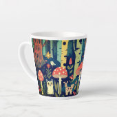 Psychedelischer Walddesign Milchtasse (Linke Ecke)