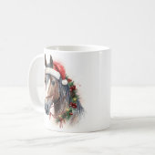 Psychedelischer Weihnachtsbaum Kaffeetasse (Vorderseite Links)