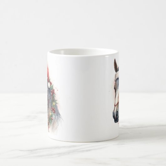 Psychedelischer Weihnachtsbaum Kaffeetasse (Mittel)