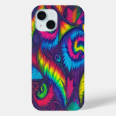 Psychedelischer Wirbel Regenbogen Handyhülle Case-Mate iPhone Hülle (Rückseite)