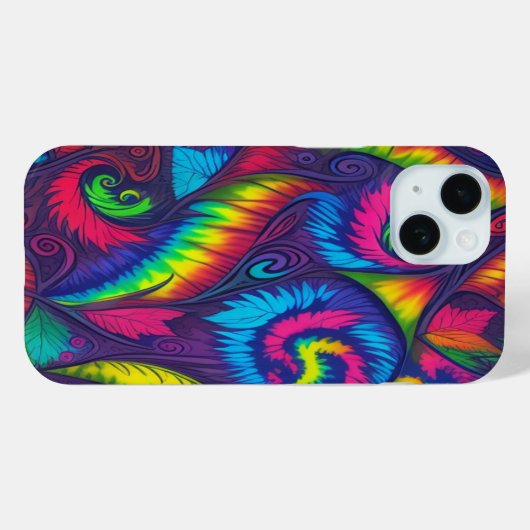Psychedelischer Wirbel Regenbogen Handyhülle Case-Mate iPhone Hülle (Rückseite (Horizontal))