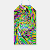 Psychedelischer Wirbelsturm Geschenkanhänger (Rückseite)