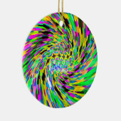 Psychedelischer Wirbelsturm Keramik Ornament (Rechts)