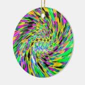 Psychedelischer Wirbelsturm Keramik Ornament (Links)