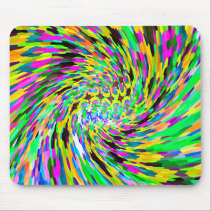 Psychedelischer Wirbelsturm Mousepad