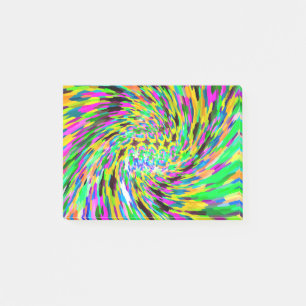 Psychedelischer Wirbelsturm Post-it Klebezettel