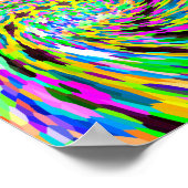Psychedelischer Wirbelsturm Poster (Ecke)
