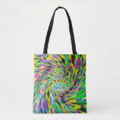 Psychedelischer Wirbelsturm Tasche (Vorderseite)