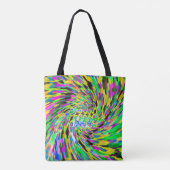 Psychedelischer Wirbelsturm Tasche (Rückseite)