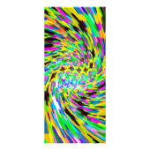 Psychedelischer Wirbelsturm Werbekarte (Hinten)