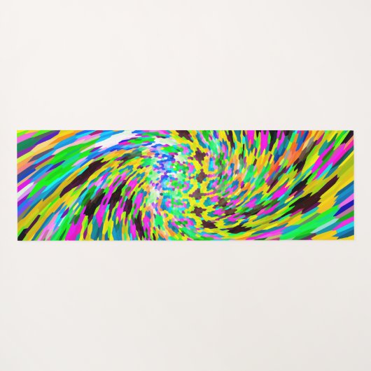 Psychedelischer Wirbelsturm Yogamatte (Rückseite (Horizontal))
