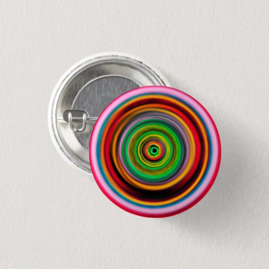 Psychedelischer Wormhole Button (Vorne & Hinten)