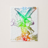 Psychedelischer wütender Hutmacher Trippy Alice Puzzle (Vertikal)