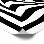 Psychedelischer zeichn mit optischer Täuschung Poster (Ecke)