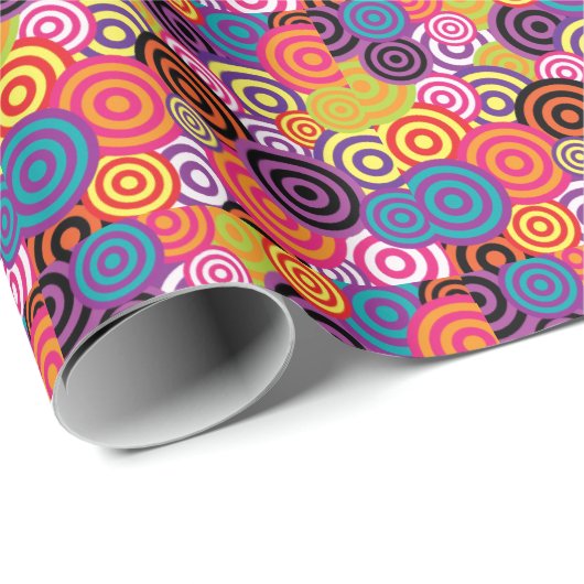 Psychedelisches 60s/70s geschenkpapier (Rolleneckpunkt)