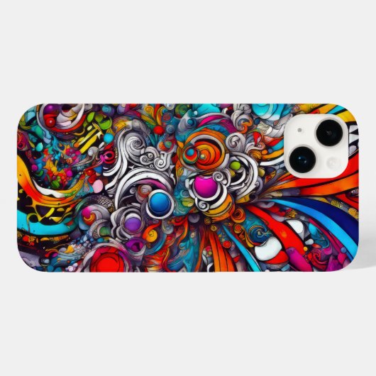 Psychedelisches Abstract Design Case-Mate iPhone Hülle (Rückseite (Horizontal))