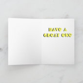 Psychedelisches Abstract Design Geburtstagskarte Karte (Innenseite)