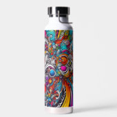 Psychedelisches Abstract Design Trinkflasche (Links)