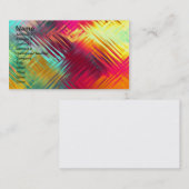 Psychedelisches abstraktes buntes Muster Visitenkarte (Vorne/Hinten)