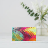 Psychedelisches abstraktes buntes Muster Visitenkarte (Stehend Vorderseite)