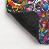 Psychedelisches abstraktes Design Mousepad (Ecke)