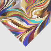 psychedelisches abstraktes Gewebepapier Seidenpapier (Ausschnitt)