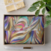 psychedelisches abstraktes Gewebepapier Seidenpapier (Geschenk)