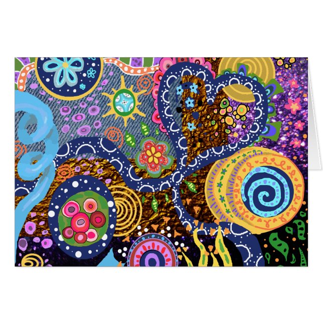 Psychedelisches abstraktes Muster (Vorderseite (Horizontal))
