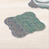 Psychedelisches abstraktes Wellenmuster-Design 130 Untersetzer (angewinkelt)
