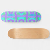 Psychedelisches afrikanisches Patchwork: Green Lil Skateboard (Horizontal)
