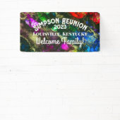 Psychedelisches Alkoholtink Abstrakte Malerei Banner (InSitu)