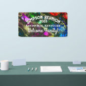 Psychedelisches Alkoholtink Abstrakte Malerei Banner (Messe)