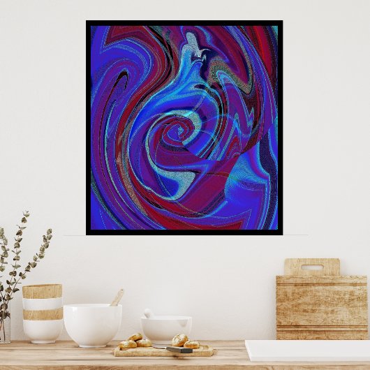 Psychedelisches American Pheasant Poster (Küche)