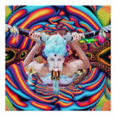 Psychedelisches Astral-Flugzeug Poster (Vorderseite)