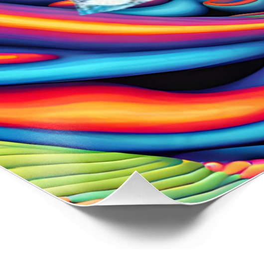 Psychedelisches Astral-Flugzeug Poster (Ecke)