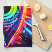Psychedelisches Auge des Universums Art Geschirrtuch (Viertel Falte)