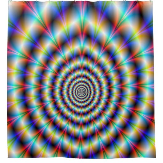Psychedelisches Auge Duschvorhang (Vorderseite)