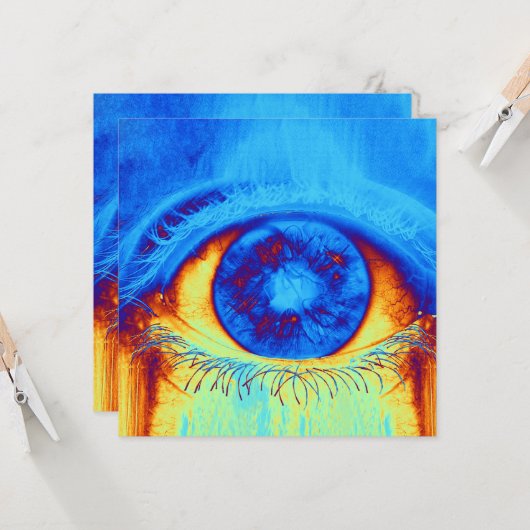 Psychedelisches Auge Karte (Vorderseite/Rückseite Beispiel)