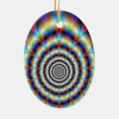 Psychedelisches Auge Keramik Ornament (Hinten)
