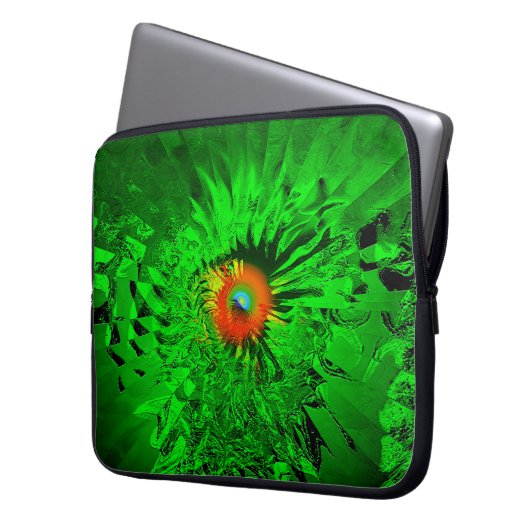 Psychedelisches Auge.... Laptopschutzhülle (Vorderseite Links)