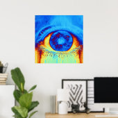 Psychedelisches Auge Poster (Heimbüro)