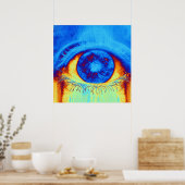 Psychedelisches Auge Poster (Küche)