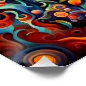 Psychedelisches Auge Poster (Ecke)