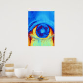 Psychedelisches Auge Poster (Küche)