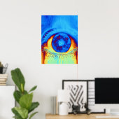 Psychedelisches Auge Poster (Heimbüro)