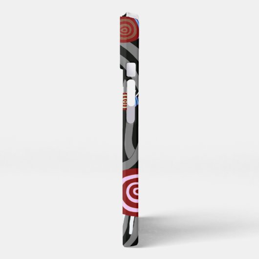 Psychedelisches Augenmuster - Art Phone Case iPhone Hülle (Linke Seite)