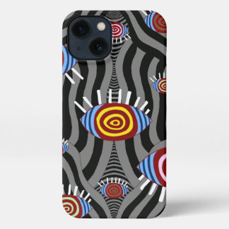 Psychedelisches Augenmuster - Art Phone Case iPhone 13 Hülle